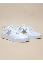 Low Top Rhinestone Star White Sneakers | Diamond Dazzle, Sneakers, $ 72.95, A Moment Of Now™